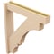 Ekena Millwork 5 1/2-in W x 28-in D x 32-in H Balboa Block Rough Cedar Woodgrain TimberThane Outlooker, Primed Tan OUTUR055X28X32BOA44RCPR - alternate 5